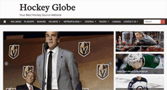 Desktop Screenshot of hockeyglobe.com
